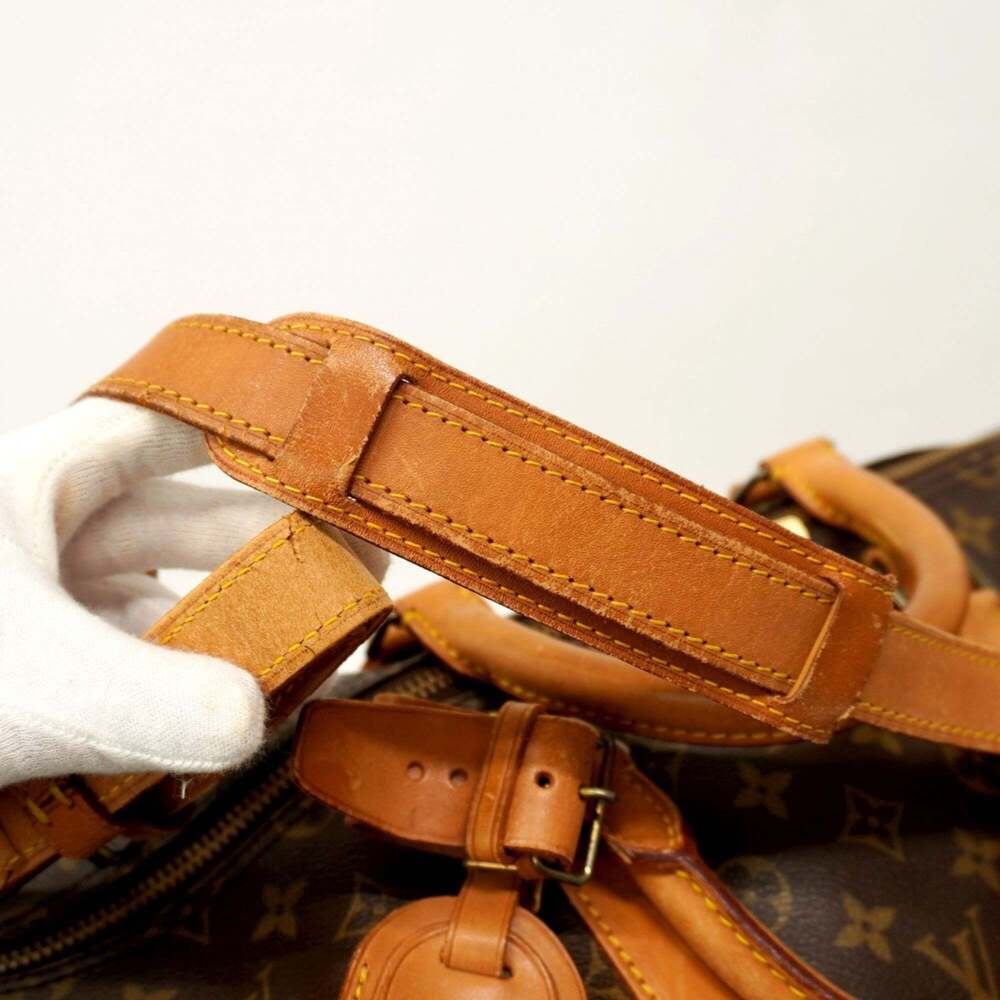 Louis Vuitton Monogram Keepall Bandouliere 55 Boston Bag M41414 Brown Men's a... - Picture 11 of 13